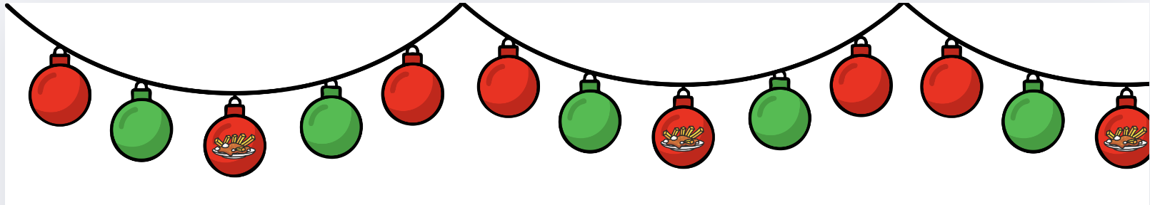 Guirlande de Noël 1 - Expérience poutine 2025